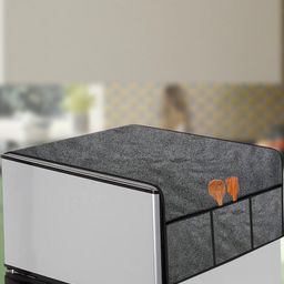 The Furnishing Tree Grey Printed Refrigerator Cover-picture-32