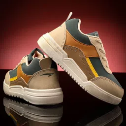 ASIAN Kids Colourblocked Lace-Ups Round Toe Sneakers-picture-26