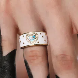 DressBerry Gold-Plated Evil Heart Finger Ring image 5