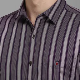 Louis Philippe Sport Men Slim Fit Striped Casual Shirt image 2