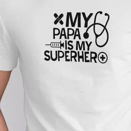 Seekbuylove Typography Printed Short Sleeves Bio Finish Cotton T-shirt image 2