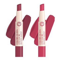 Colors Queen Color Stay Set Of 2 Non Transfer Matte Lipstick -2.1g-On Mode19-Rose Sunday20-picture-25