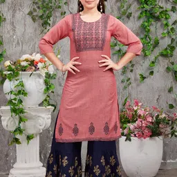 Archittam Men Pink Kurtas-image-3