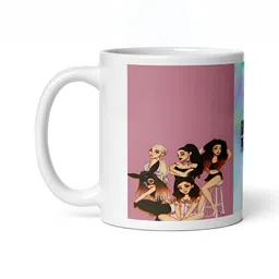 Mr UVD White & Purple Graphic Printed Ceramic Glossy Mug 350 ml image 3