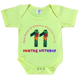 Cute Pals Monthly Milestone Eleven Month Birthday Baby Romper Onesie Bodysuit-image-46