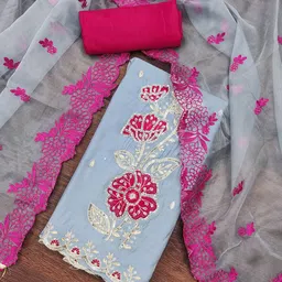 Maroosh Embellished Unstitched Dress Material-picture-21