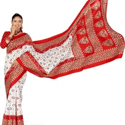 KANOODA Bandhani Art Silk Bhagalpuri Saree-image-24