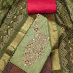 Maroosh Floral Embroidered Sequinned Unstitched Dress Material-picture-27