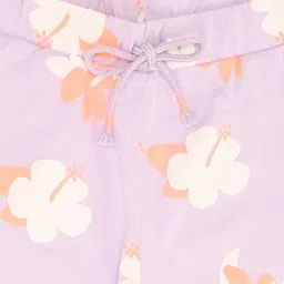 Pantaloons Junior Girls Floral Printed Mid-Rise Cotton Shorts image 2