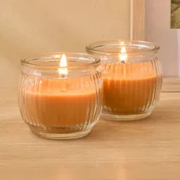 Home Centre Off White & Cream-Coloured 2 pieces Jar Candle-picture-17