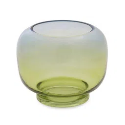 Pure Home and Living Blue & Green Ombre Glass Vase image 4