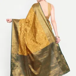 jayant creation Yellow Art Silk Barasi Sarees image 2