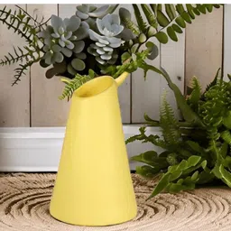 LASAKI Voltra Yellow Ceramic Flower Vase-image-5