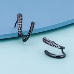 Kushal's Fashion Jewellery Rhodium-Plated Classic Studs Earrings-image-54