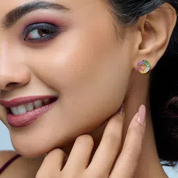 Joyalukkas Women 22Kt Gold Post and Back Drop Earring - 2.013 g image 2