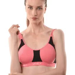 VANILA Pack of 3 Colourblocked Full Coverage Cotton Workout Bra with All Day Comfort image 5