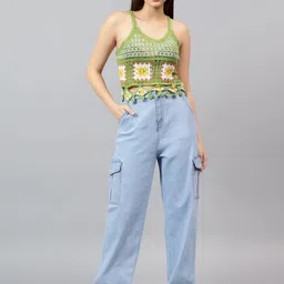 Kotty Women Straight Fit High-Rise Stretchable Jeans image 5