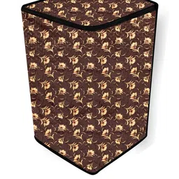 The Furnishing Tree Washing Machine Cover Floral Pattern Coffee Brown Compatible for Whirlpool 6 Kg image 3