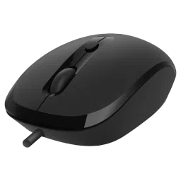 Croma Wired Optical Mouse with 4 Buttons (2400 DPI Adjustable, Ambidextrous Design, Black) image 4