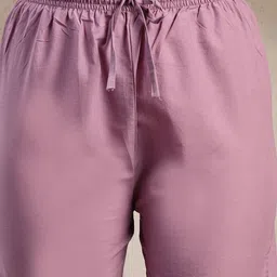 Shangri LA MS Designs Floral Printed Thread Work Pure Cotton Kurta With Trousers & Dupatta image 4