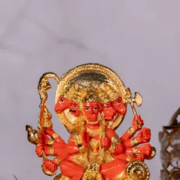 HOUSE OF WEMY Orange Religious Idol Showpiece-image-13