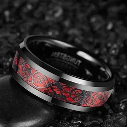Lila Stainless Steel Dragon-Designed Band Ring-picture-13