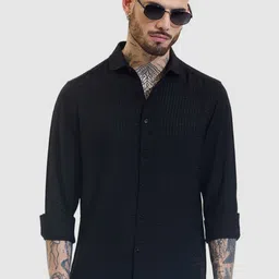 Snitch Men Smart Slim Fit Opaque Checked Casual Shirt-image-74