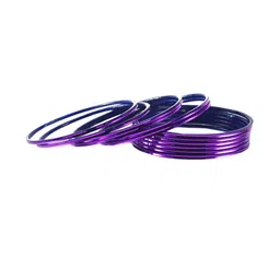 Vidhya Kangan Purple Bangle Set-image-56