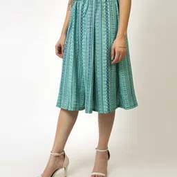 manat diva Women Printed A-line Multicolor Skirt image 3