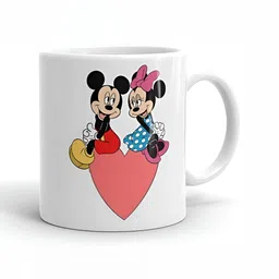 Mr UVD White & Red Printed Ceramic Glossy Mug - 350 ml image 4