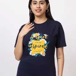 PYRO SPIRIT Women Typography Printed Round Neck T-shirt-image-70