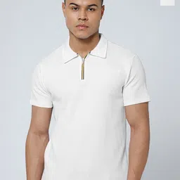 TRIPR Men Pack Of 2 Self Design Polo Collar T-shirt-picture-31