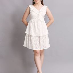SWISHIN Women Schiffli Fit & Flare Dress-picture-15