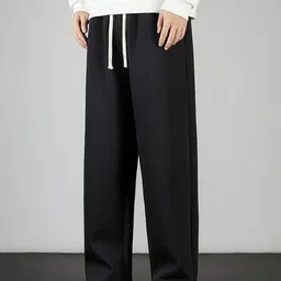 GROOFINGS Men Relaxed Mid-Rise Easy Wash Cotton Trouser-picture-10