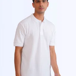 URBAN FLAUNT Men Polo Collar Pockets T-shirt image 4