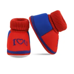 ONFEET Pair of 3 Kids Multicolor Cotton Booties image 5