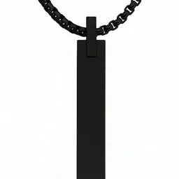 MEENAZ Silver-Plated Geometric Pendants with Chains image 5