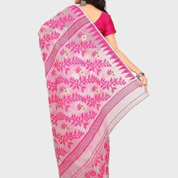 Crochetin Woven Design Jamdani Saree image 3