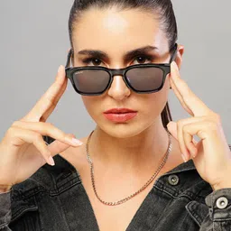 RESIST EYEWEAR Unisex Wayfarer Sunglasses with UV Protected Lens DANIEL BLACK BLACK 2 image 4