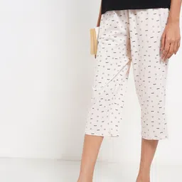 Dreamz by Pantaloons Women Printed Straight-Leg Mid-Rise Cotton Lounge Pants-image-58