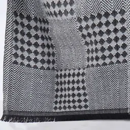 Mast & Harbour Unisex Checked Scarf image 3