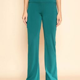 COLOR CAPITAL Women Solid Ankle-Length Flared Gym Tights-picture-23