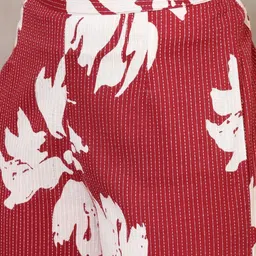 Anouk Mirage Women Floral Printed Regular Pure Cotton Kurta with Palazzos image 3