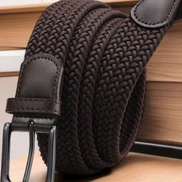 Roadster Men Brown Textured Formal Belt-image-0