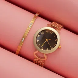 HAUTE SAUCE by Campus Sutra Women Set Of Byzantine Watch & Bracelet SSM25_HSWB5112-picture-35