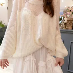 StyleCast x Revolte Striped Self Design Round Neck Pullover Sweater-image-76