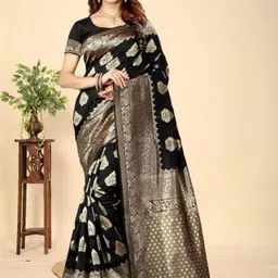 VADHAI Woven Design Zari Silk Cotton Handloom Kanjeevaram Saree-picture-11