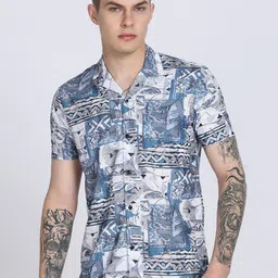 COOL COLORS Men Slim Fit Printed Casual Shirt-picture-41