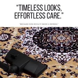 San Marino Brown Ethnic Motifs Printed Traditional Anti-Skid Chenille Carpet image 2