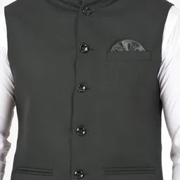 Badoliya & Sons Men Mandarin Collar Sleeveless Nehru Jacket image 2